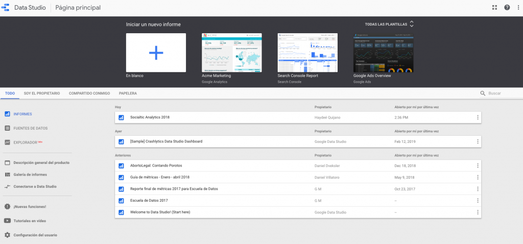 Métricas con google data studio - Guía rápida | InfoActivismo.org